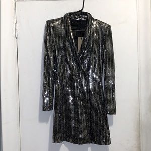 Zara Basic Festive Sequin Dress